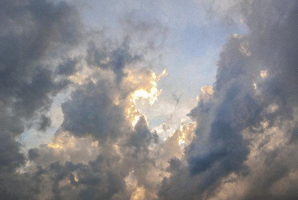 Blue Sky Overcome Print