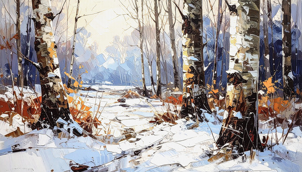 Birch Tree Bottoms by Thea Menagh