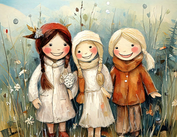 Little Friends Print