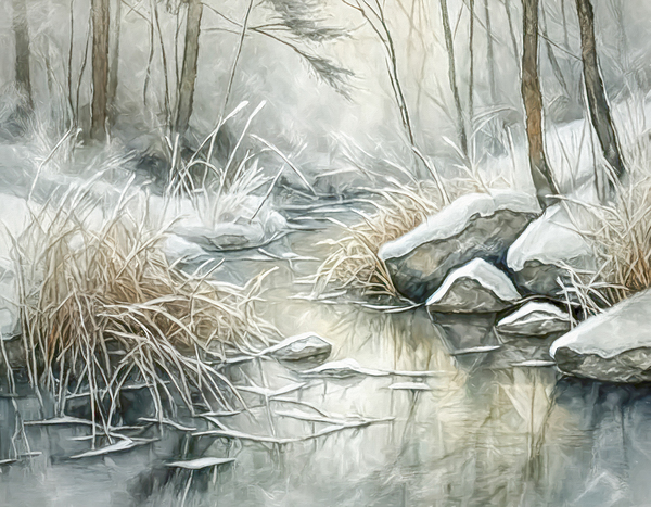 Winterland in the Ponds and Marshes by Thea Menagh