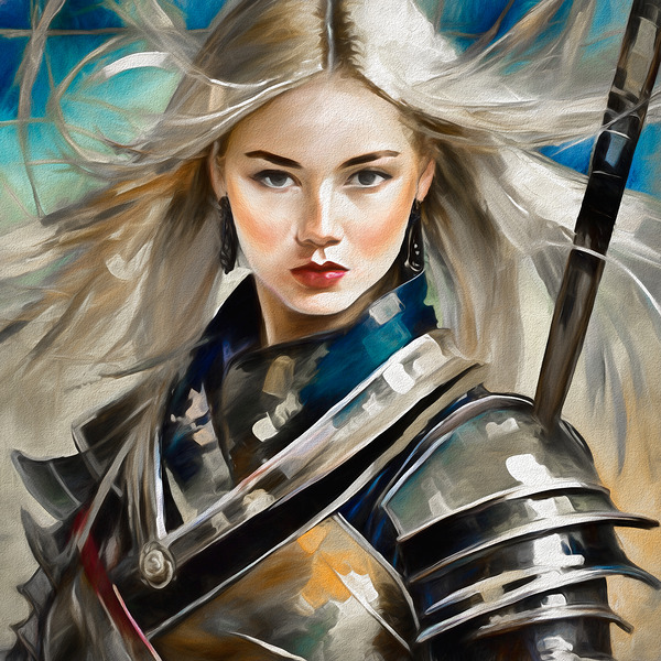 Blonde Warrior Print