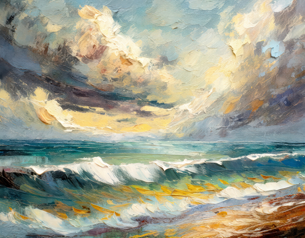 North Atlantic Storm Rolling In Print