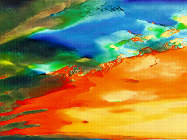 Sunset Pixel Art Digital Download