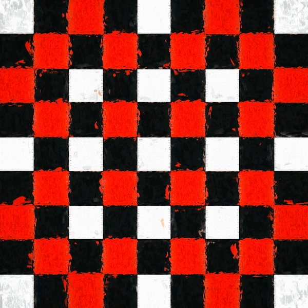Red Black and White Checkerboard Digital Download