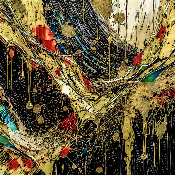 Splash of Gold Print