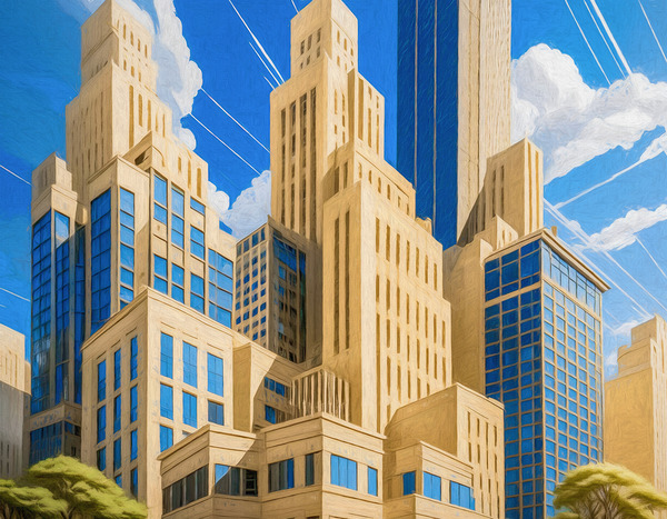Skyscrapers Somewhere in Florida by Thea Menagh