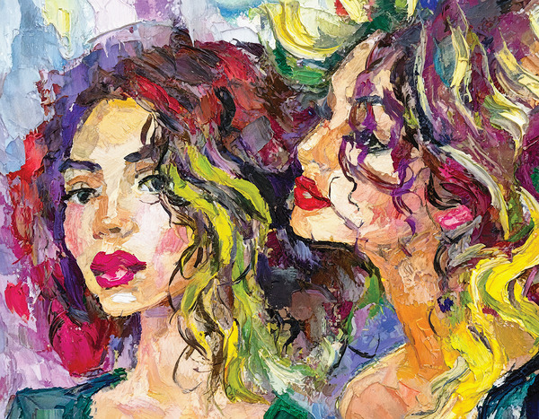 Lily and Olivia Print