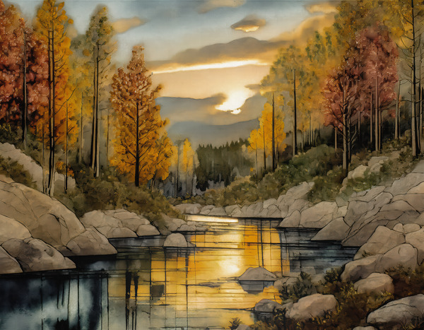 Evening in the Forest Digital Download