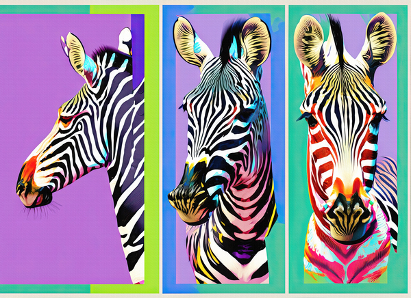 Three Zebras Digital Download