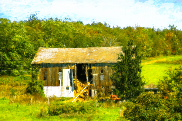 My Love of Old Barns Print