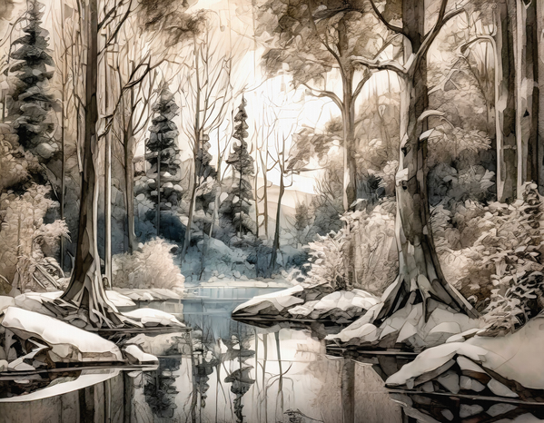 Winter Landscape Digital Download