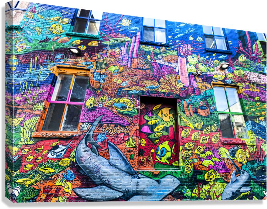 Graffiti Alley in Toronto Canvas Print