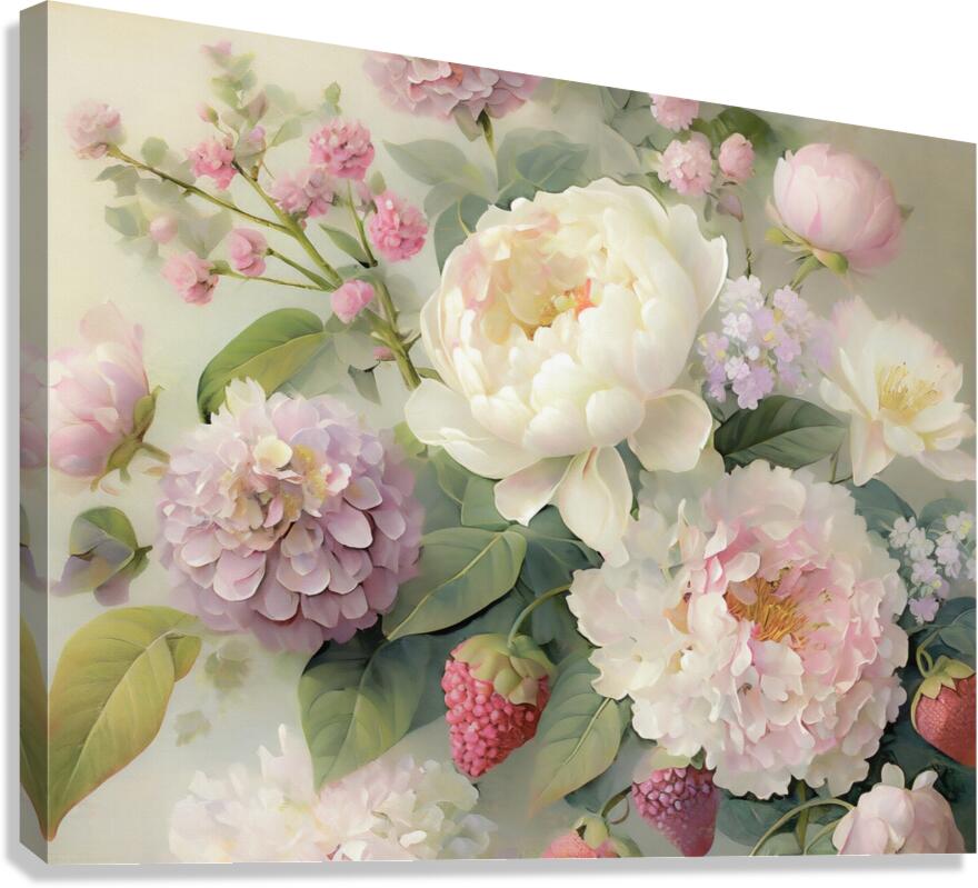 Soft Flower Bouquet Impression sur toile