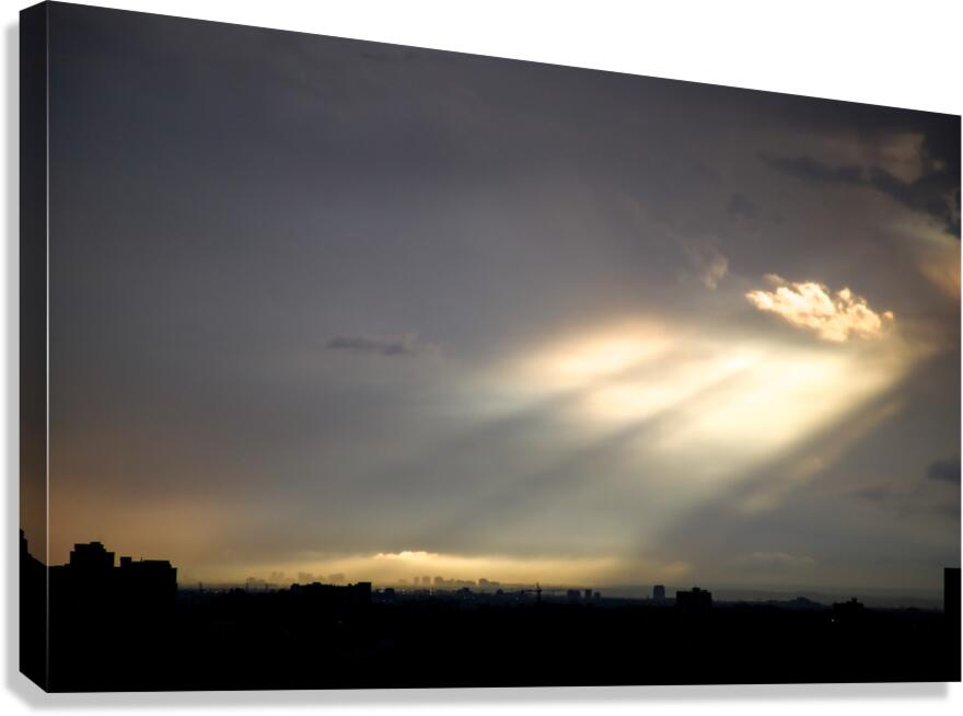 Sunbeams Over Mississauga Canvas Print