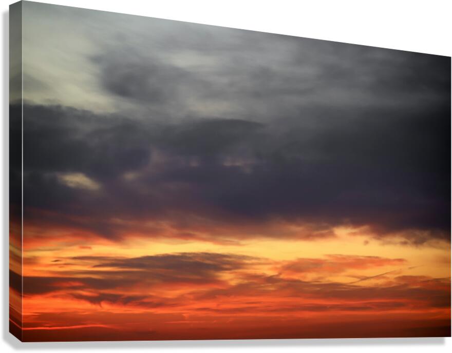 Night Falls with a Dark Wave Canvas Print