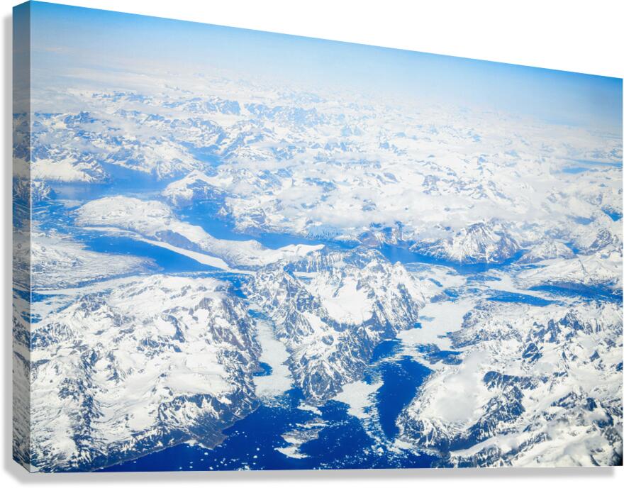 Flying Over Greenland Canvas Print
