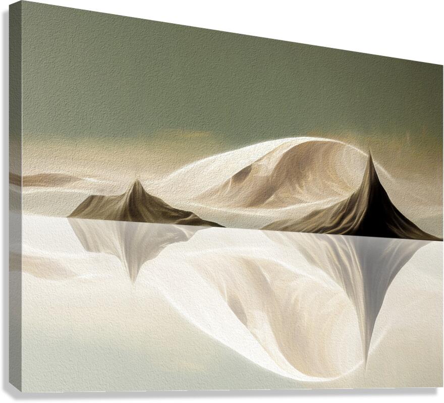 Icebergs Above and Beneath Canvas Print