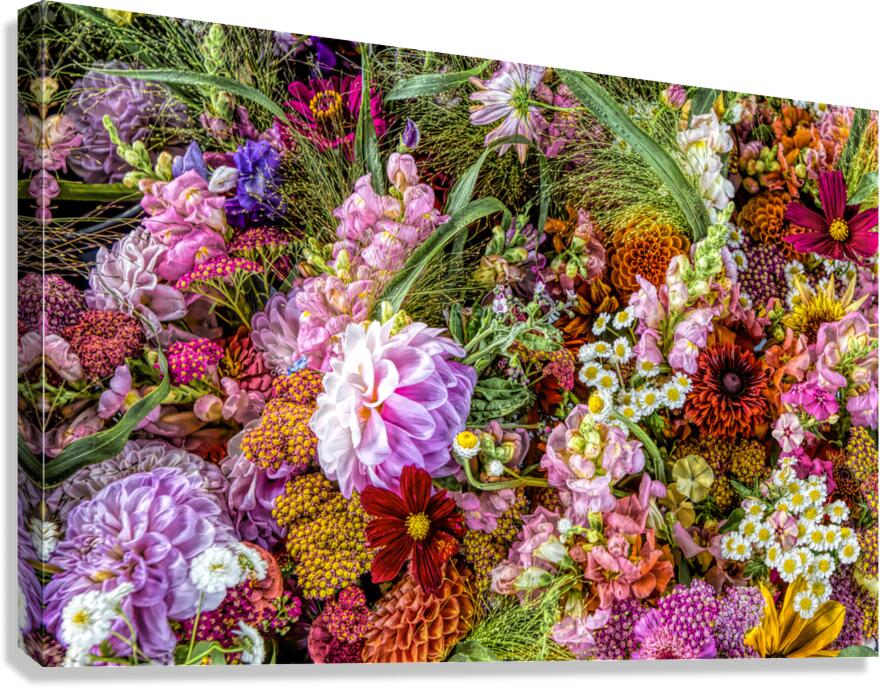 Toronto Flower Market Magic Canvas Print