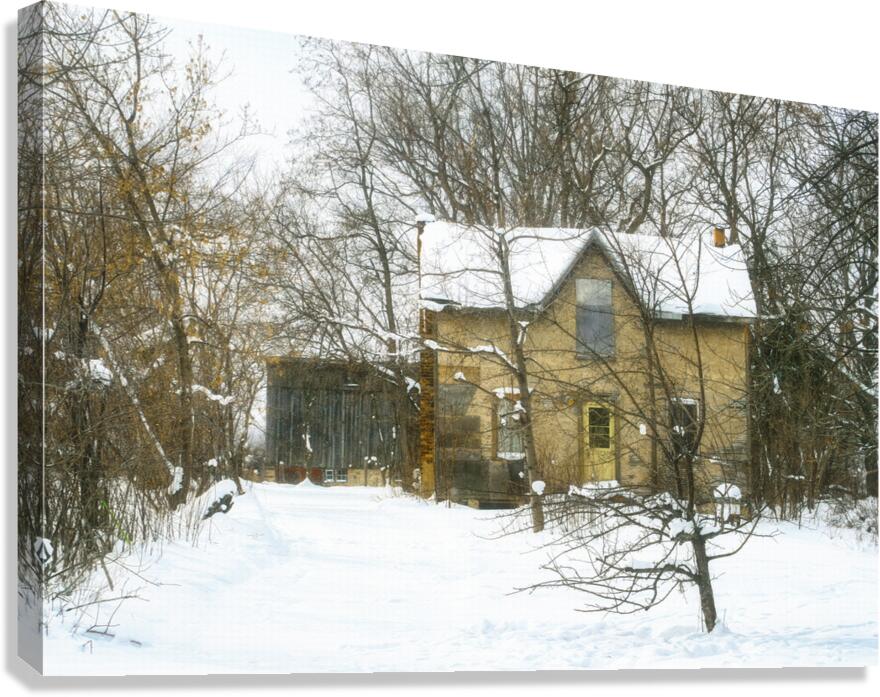 Yellow House Where Leroy Lived Canvas Print