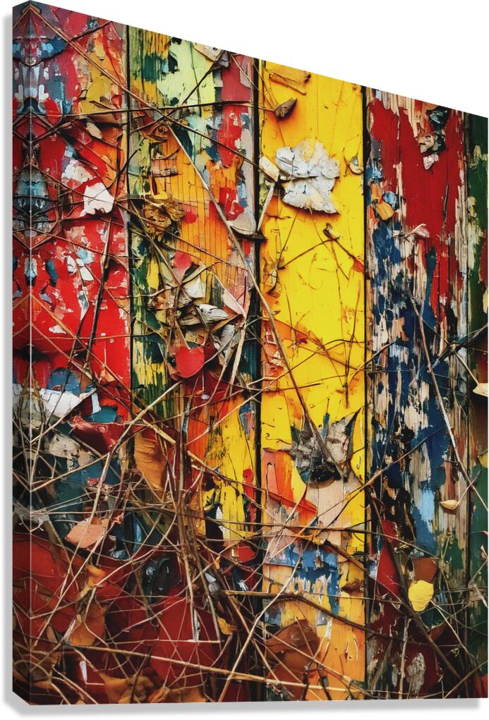 Side of the Barn in the Fall Impression sur toile