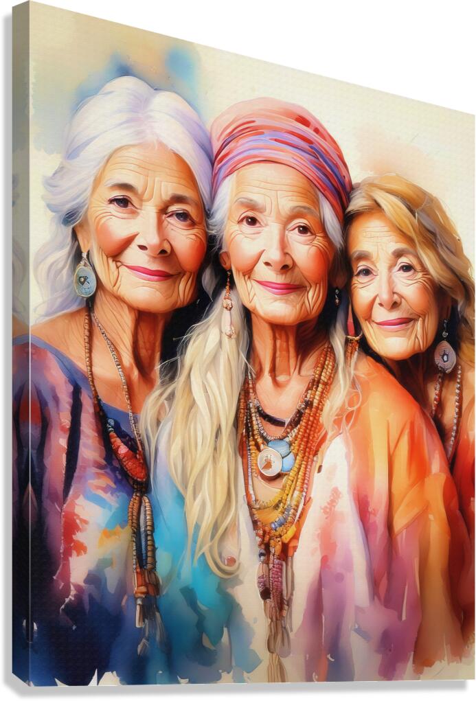 Besties Forever Wrinkles and All Canvas Print