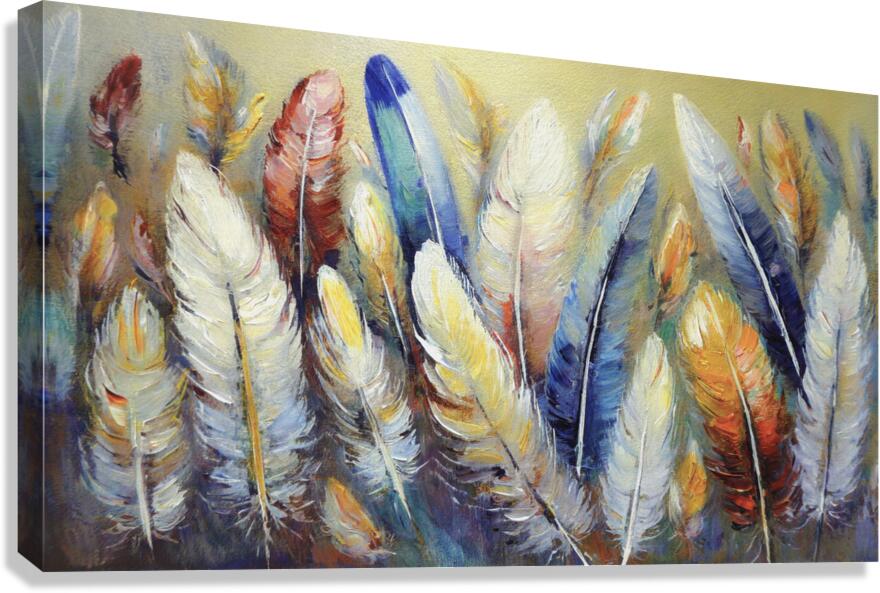 Found Feathers  Canvas Print