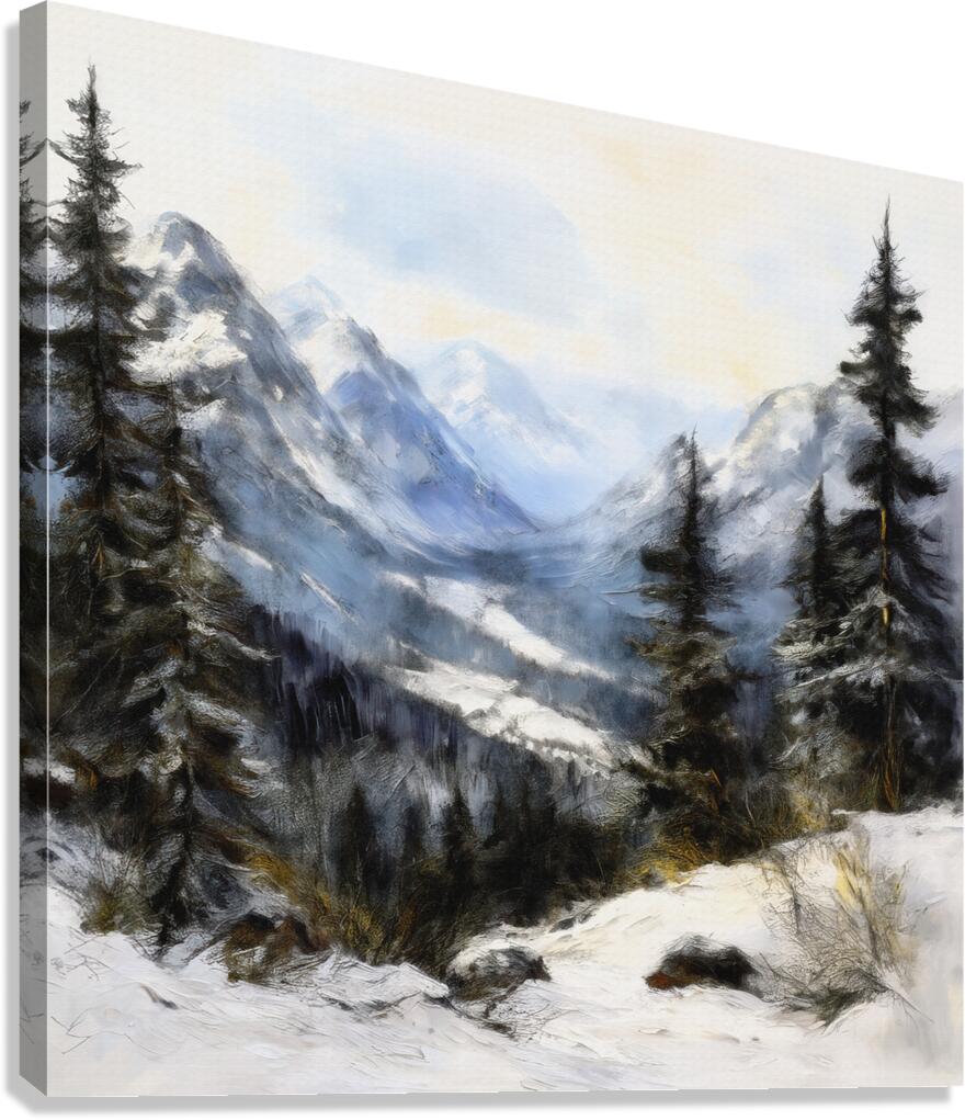 Winter in British Columbia Canvas Print