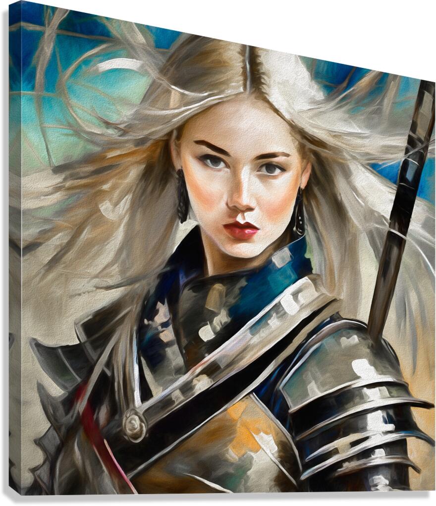Blonde Warrior Canvas Print