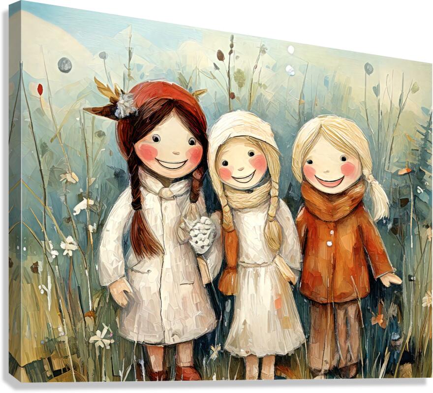 Little Friends Canvas Print