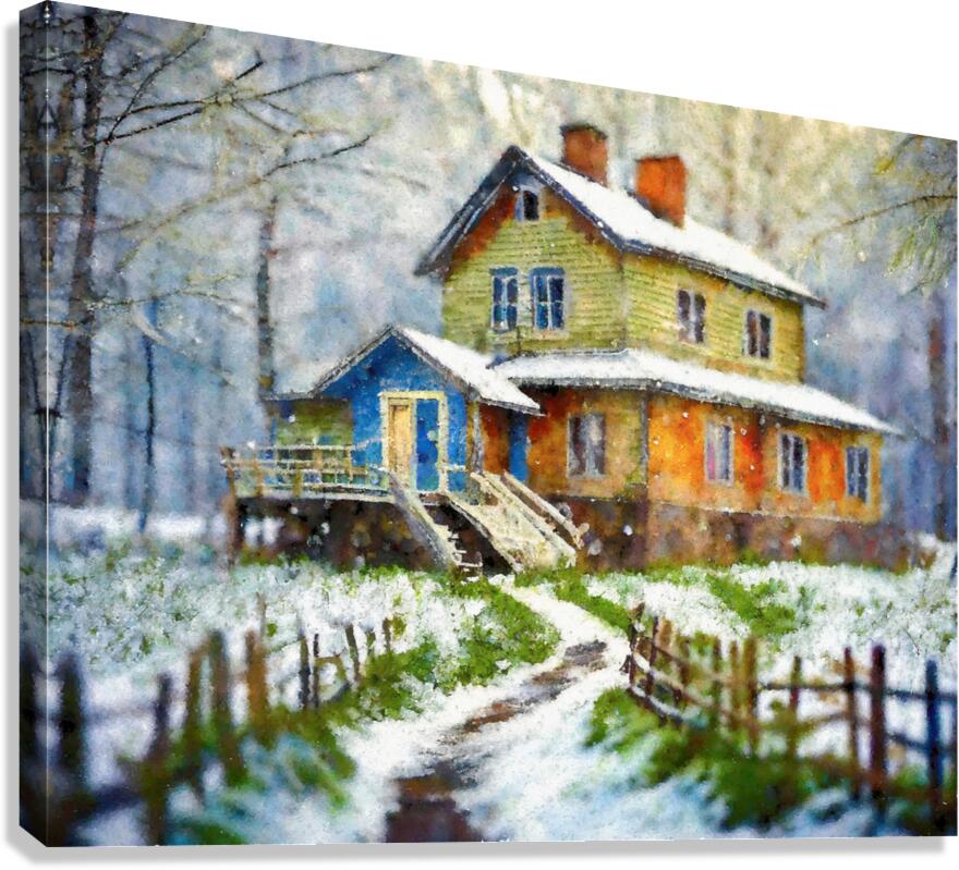 An Artist Lives Here Canvas Print