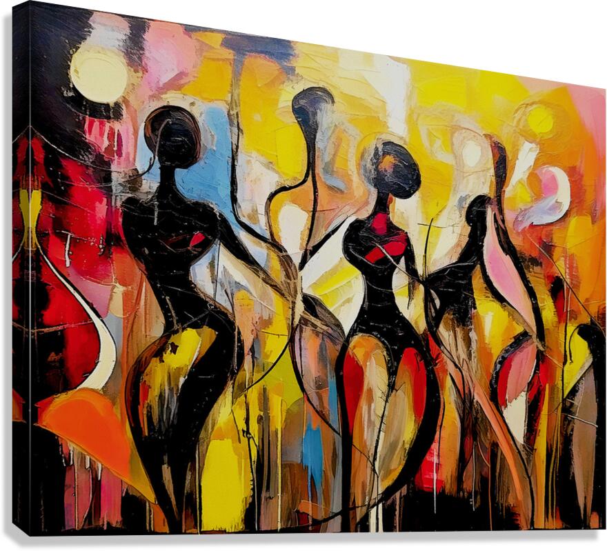 Lovers of Happy Dance Canvas Print