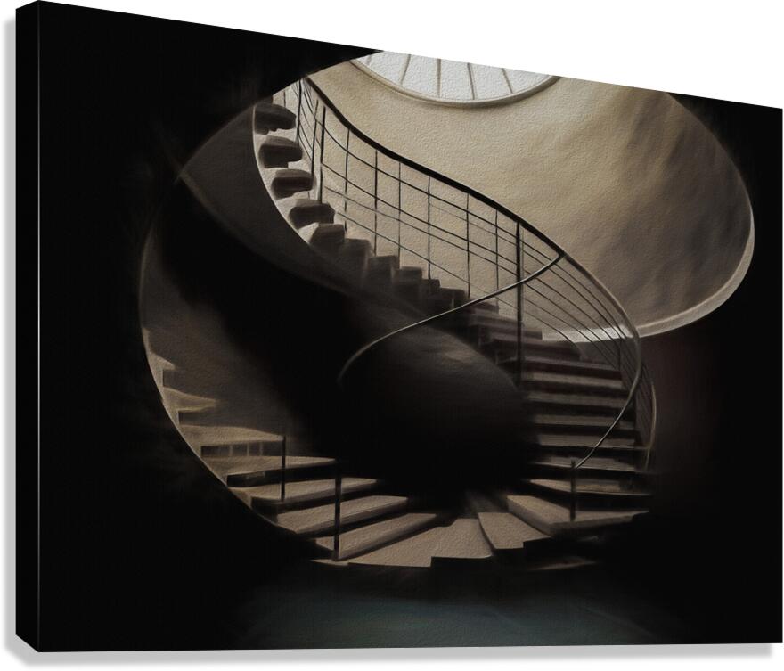 Circular Staircase Canvas Print