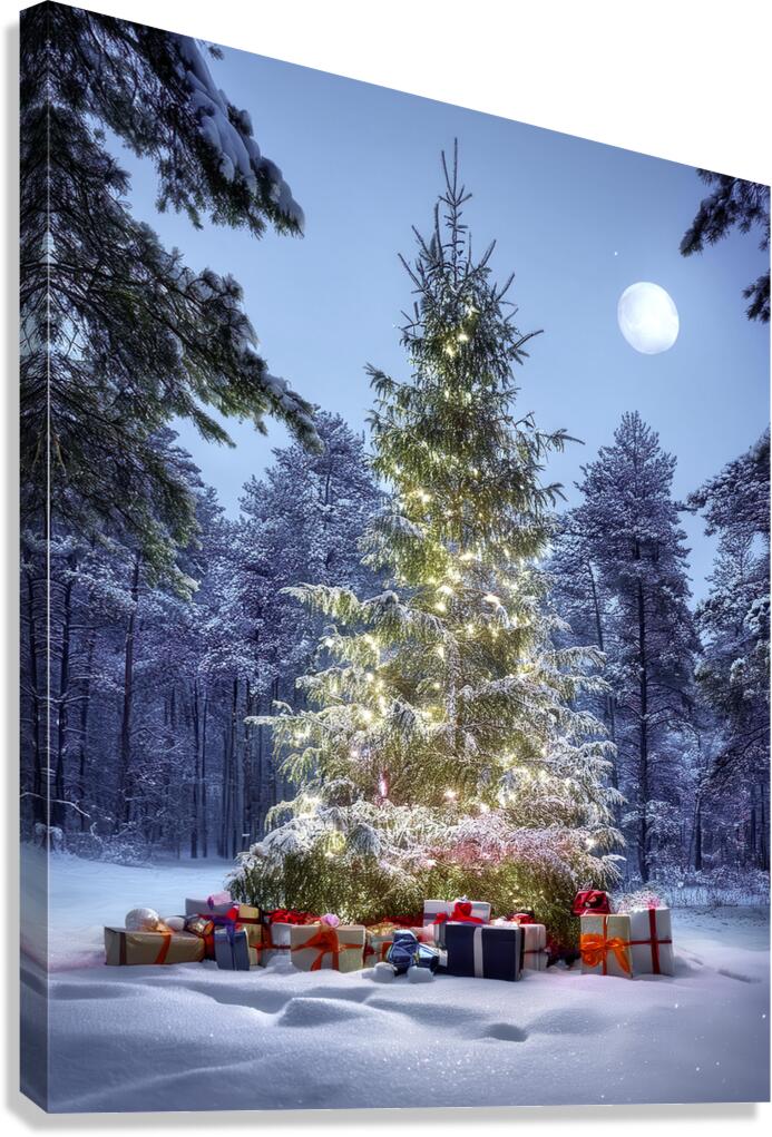 Gifts Under the Tree Canvas Print