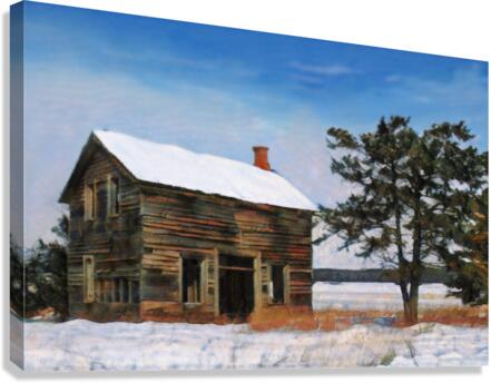 What a Pioneer Built - Now Abandoned Canvas Print
