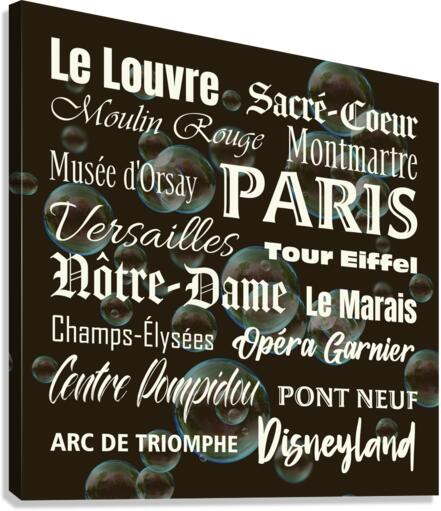Memoirs of Paris Canvas Print