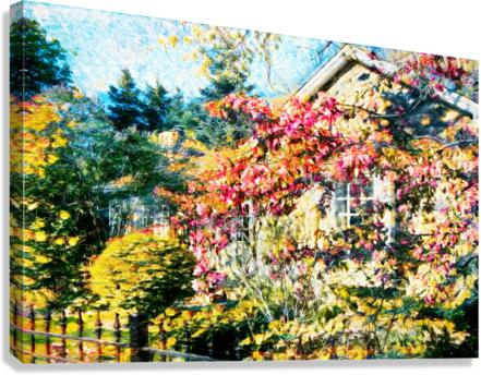 Cabbagetown House and Garden Canvas Print