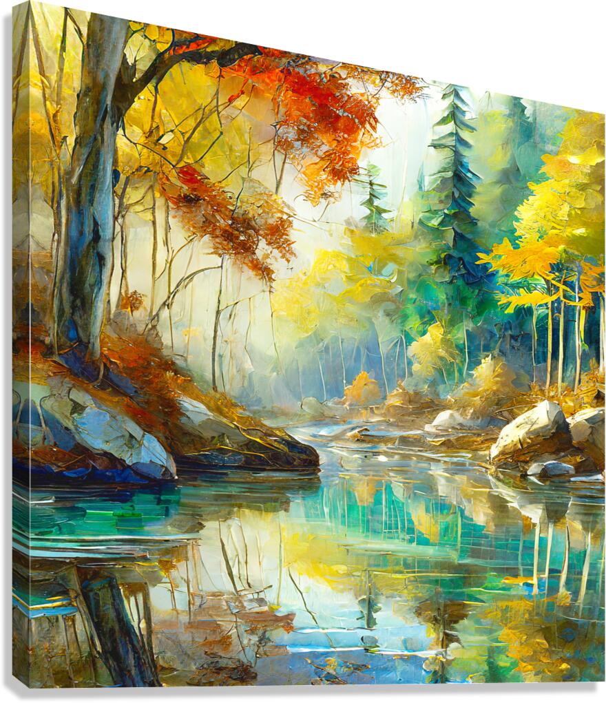 Sit by the River and Reflect Canvas Print