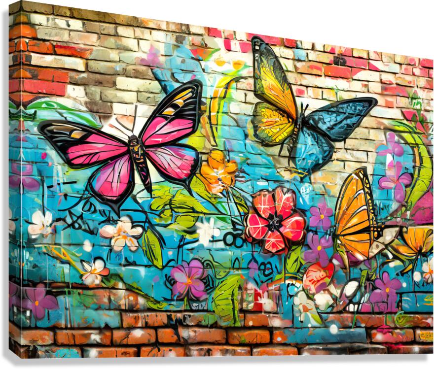 Graffiti for a Mural Canvas Print