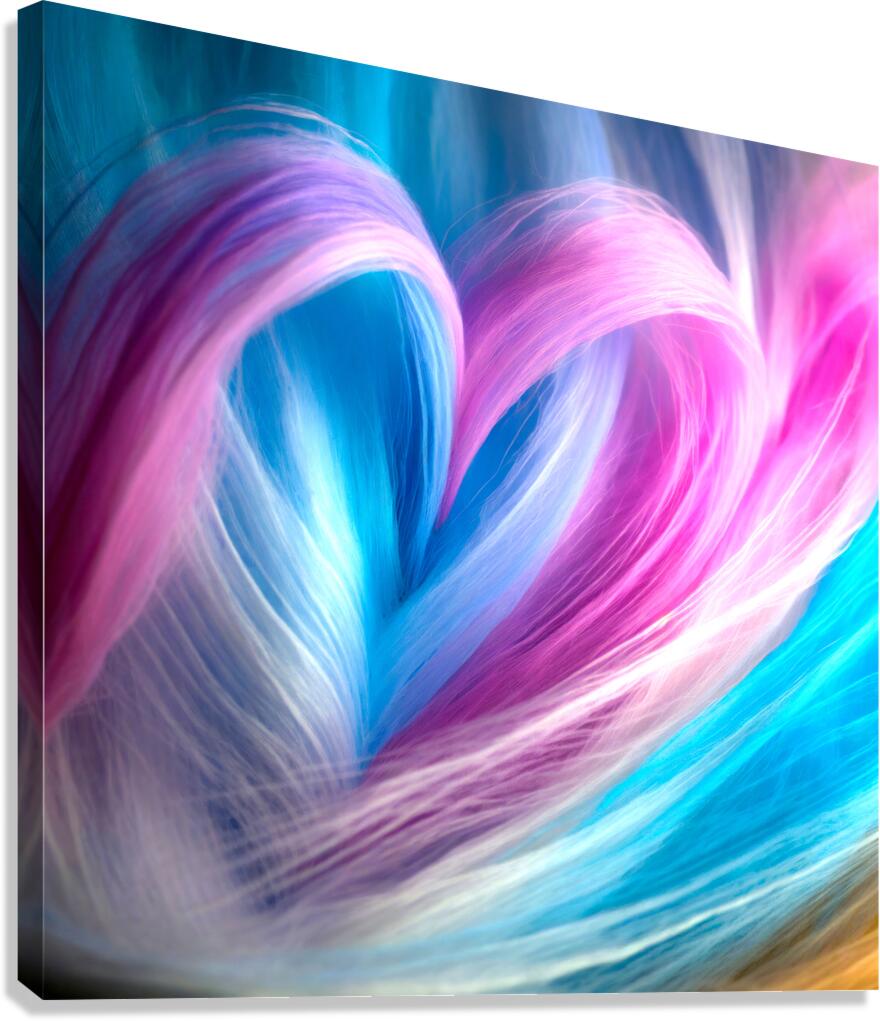 Pink Heart for Valentines Day Canvas Print