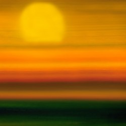 Sundown Over Manitoba Grasslands