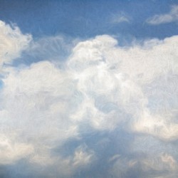 Clouds and Perfect Blue Sky