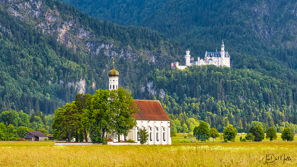 Neusschwanstein Chapel  & Castle by Joe DeMello Photography