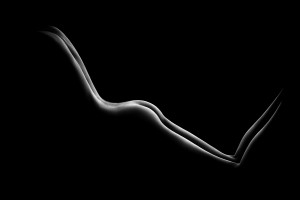 Bodyscape nude woman buttocks