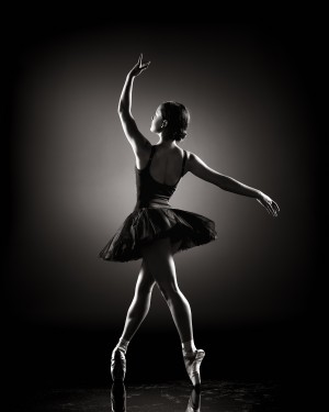 Ballerina dancing
