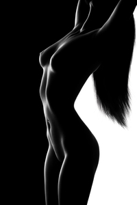 Nude black versus white 3