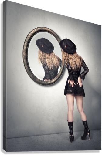 Never look back Canvas Print