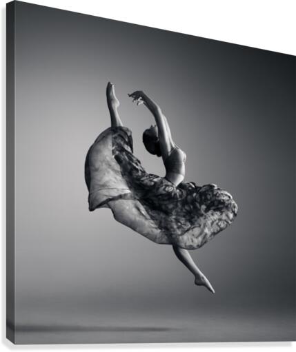Ballerina jumping by Johan Swanepoel Wall Art