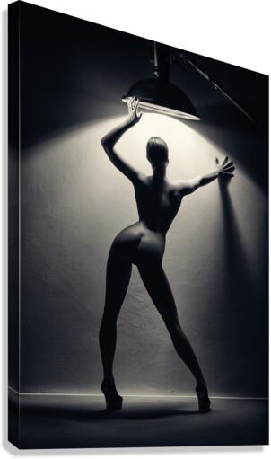 Woman in the spotlight 2  Canvas Print