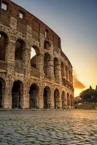 The Colosseum after sunrise