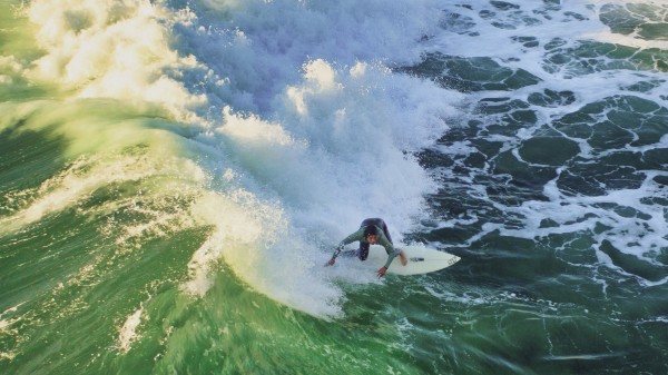 Sunset surfer Print